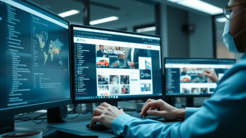 implementing local SEO strategies on an auto repair shop website for higher search engine visibility